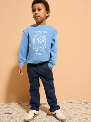 Spodnie chinosy slim fit z regulowaną talią, straight bonprix