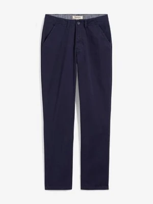 Spodnie chinosy slim fit z regulowaną talią, straight bonprix