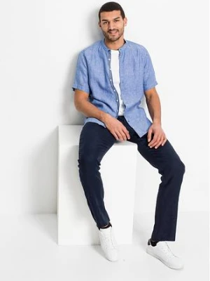 Spodnie chinosy z czystego lnu, regular fit, prosta nogawka bonprix