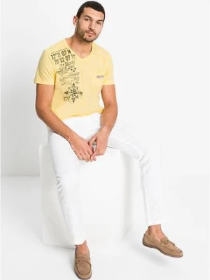 Spodnie chinosy z czystego lnu, regular fit, prosta nogawka bonprix