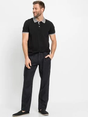 Spodnie chinosy z czystego lnu, regular fit, prosta nogawka bonprix