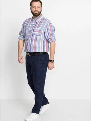 Spodnie chinosy z czystego lnu, regular fit, prosta nogawka bonprix
