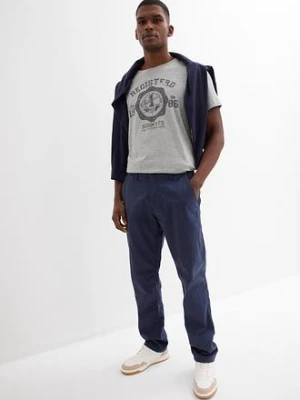 Spodnie chinosy z czystego lnu, regular fit, prosta nogawka bonprix