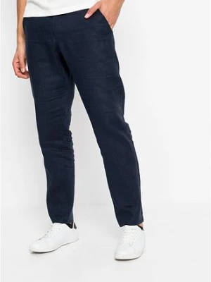 Spodnie chinosy z czystego lnu, regular fit, straight bonprix