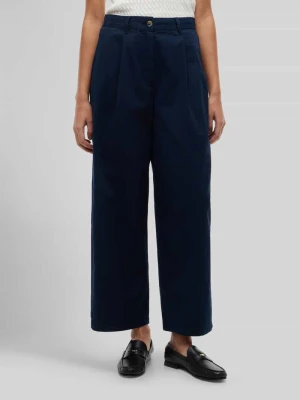 Spodnie chinosy z szerokimi nogawkami o krótkim kroju z czystej bawełny Tommy Hilfiger
