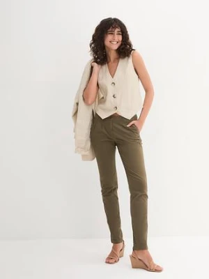 Spodnie chinosy ze stretchem bonprix