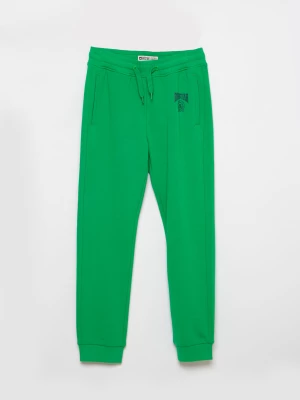 Spodnie chłopięce dresowe ze ściągaczem zielone Olalus 301/ Jefferson 301 BIG STAR