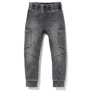 Spodnie chłopięce z przeszyciem, Jeans black AllForKids