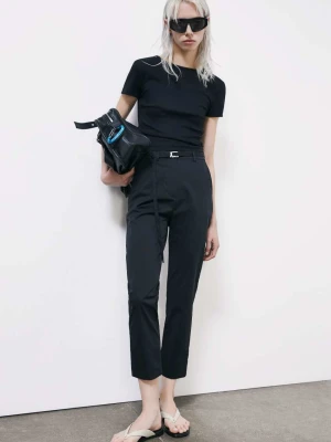 Spodnie cigarette z popeliny PATRIZIA PEPE