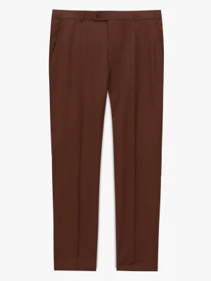 SPODNIE CLASSIC ANKONA 318 BRĄZOWE Recman
