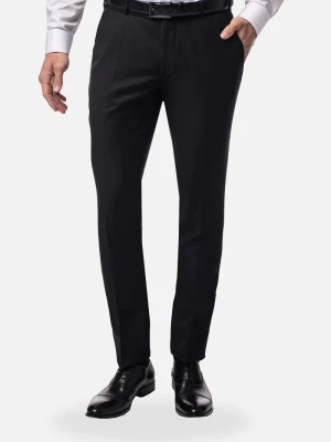 SPODNIE CLASSIC OLWIN 318 CZARNE Z WEŁNĄ Recman