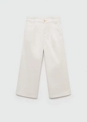 Spodnie culotte z zaszewkami Mango Kids