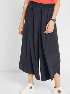 Spodnie culotte w długości do łydki, z miękkiej wiskozy bonprix