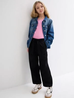 Spodnie culotte z elastycznym paskiem, uszyte z bawełny organicznej bonprix