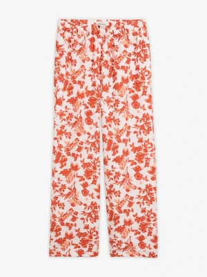 Spodnie culotte z lejącej mieszanki wiskozy BonPrix biały