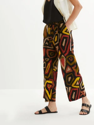 Spodnie culotte z lejącej wiskozy bonprix