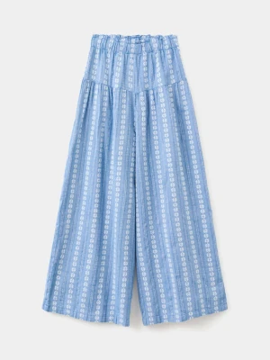 Spodnie culotte ze wzorem niebieski - Dzieci - lata - MANGO KIDS