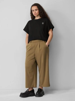 Spodnie culottes z dżerseju typu interlock QS