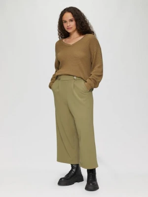 Spodnie culottes z dżerseju typu interlock QS