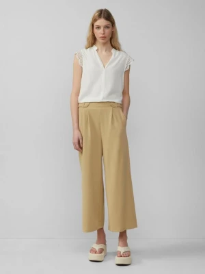 Spodnie culottes z dżerseju typu interlock QS