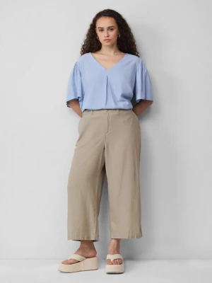 Spodnie culottes z mieszanki lnu QS