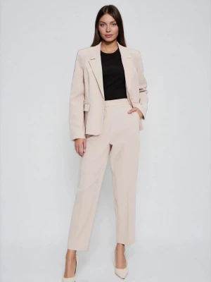 Spodnie cygaretki beżowe Moodo