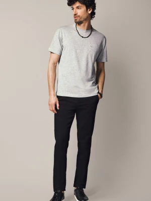 Spodnie Czarne Chino z Bawełną Monaco Lancerto