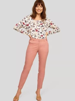 Spodnie damskie 7/8 nogawka - różowe Greenpoint