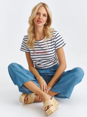 Spodnie damskie błękitne - SSP4457BL spodnie długie - TOP SECRET - Odzieżowy sklep internetowy TOP SECRET