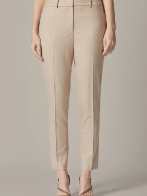 Spodnie Damskie Cygaretki Beżowe Magione Lancerto