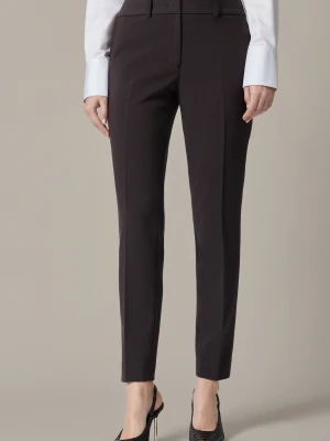 Spodnie Damskie Cygaretki Brązowe Donna Lancerto