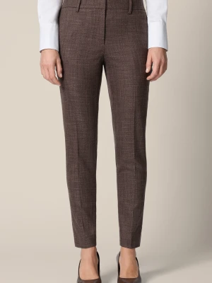 Spodnie Damskie Cygaretki Brązowe Magione Lancerto