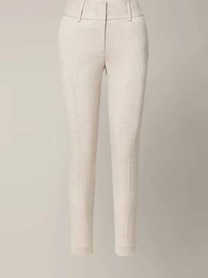 Spodnie Damskie Cygaretki Jasnobeżowe Magione Lancerto