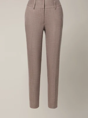 Spodnie Damskie Cygaretki Jasnobrązowe Magione Lancerto