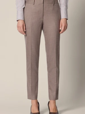 Spodnie Damskie Cygaretki Jasnobrązowe Magione Lancerto