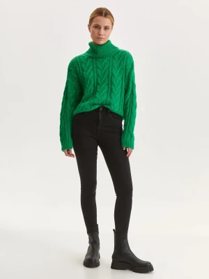 Spodnie damskie czarne - SSP4183CA spodnie długie - TOP SECRET - Odzieżowy sklep internetowy TOP SECRET