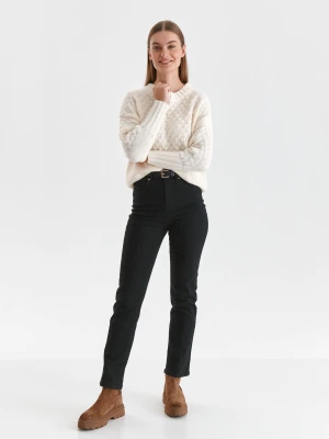 Spodnie damskie czarne - SSP4205CA spodnie długie - TOP SECRET - Odzieżowy sklep internetowy TOP SECRET