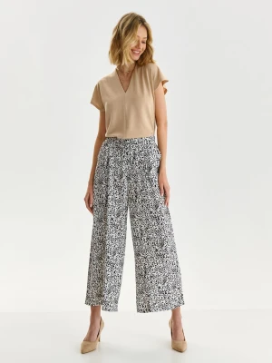 Spodnie damskie czarne - SSP4260GR spodnie 7/8 - TOP SECRET - Odzieżowy sklep internetowy TOP SECRET