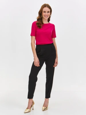 Spodnie damskie czarne - SSP4394CA spodnie 7/8 - TOP SECRET - Odzieżowy sklep internetowy TOP SECRET