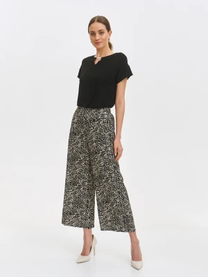 Spodnie damskie czarne - SSP4422CA spodnie 7/8 - TOP SECRET - Odzieżowy sklep internetowy TOP SECRET