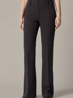 Spodnie Damskie Dzwony Brązowe Bormio Lancerto