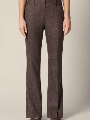 Spodnie Damskie Dzwony Brązowe Torgiano Lancerto