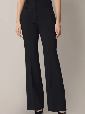 Spodnie Damskie Dzwony Czarne Bormio Lancerto