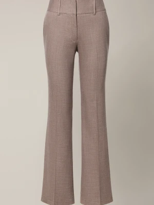 Spodnie Damskie Dzwony Jasnobrązowe Torgiano Lancerto