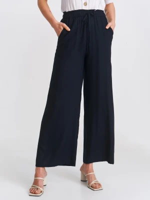 Spodnie damskie granatowe - SSP4423GR spodnie długie - TOP SECRET - Odzieżowy sklep internetowy TOP SECRET