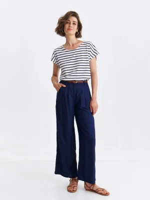 Spodnie damskie granatowe - SSP4494GR spodnie długie - TOP SECRET - Odzieżowy sklep internetowy TOP SECRET