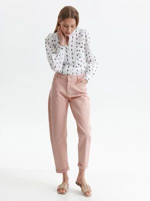 Spodnie damskie jasny róż - SSP3752BE spodnie długie - TOP SECRET - Odzieżowy sklep internetowy TOP SECRET