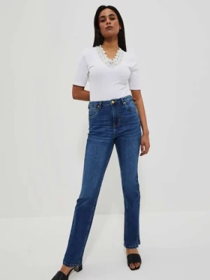 Spodnie damskie jeansowe typu flare Moodo