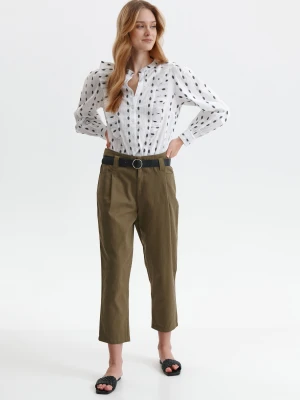 Spodnie damskie khaki - SSP3753ZI spodnie długie - TOP SECRET - Odzieżowy sklep internetowy TOP SECRET