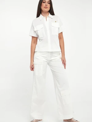 Spodnie damskie lniane AERONAUTICA MILITARE